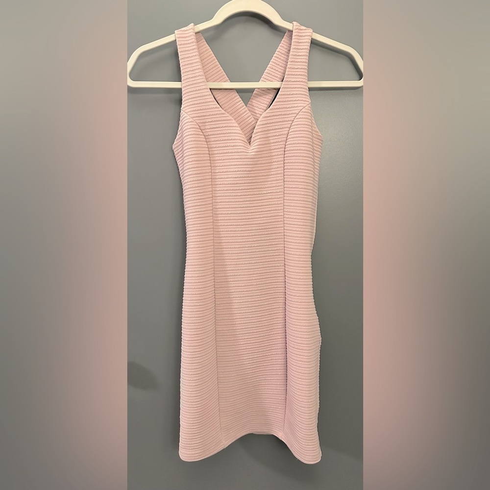 Trixxi Pale Pink Mini Dress - Size 1